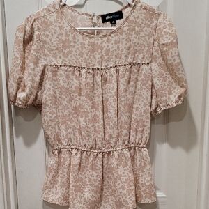 Alice Blue Pink Floral Blouse